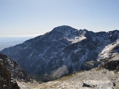 masív Slavkovského štítu z Priečneho sedla