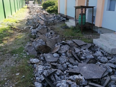 Obnova betónovej plochy v MŠ Ladce 2022