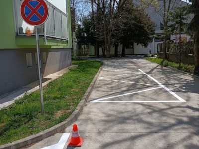 Obnova dopravného značenia, Záhradná ulica 2022