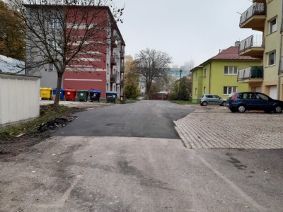 Rekonštrukcia cesty na Záhradnej ulici pri hasičskej zbrojnici 2022
