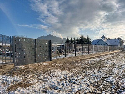 Nové oplotenie cintorína v Ladcoch 2023